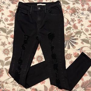 LEVIS-high rise super skinny